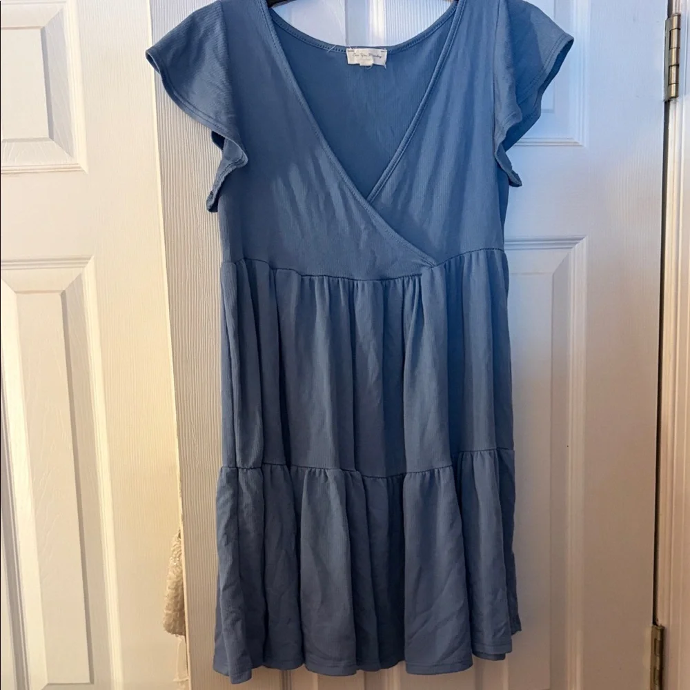 See You Monday Blue Tunic Top - Picture 4 of 6